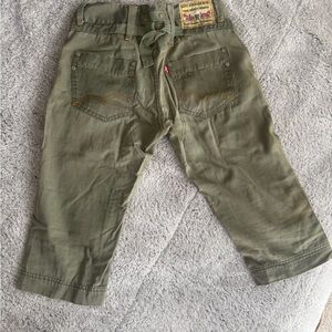 Levi's Olive Green capri  Cargo Trousers